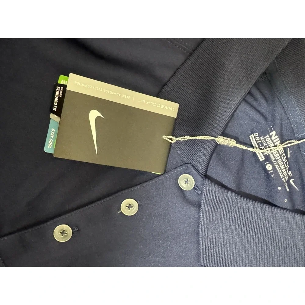 Brand New With Tags Polo  Navy‎ Blue Mens L Detroit County Nike Basketball